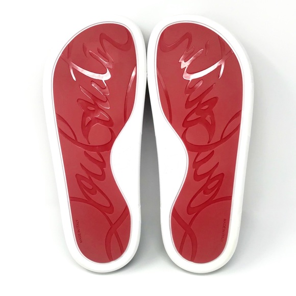 Brand New Christian Louboutin PoolBeau Calf Slides - Picture 7 of 9